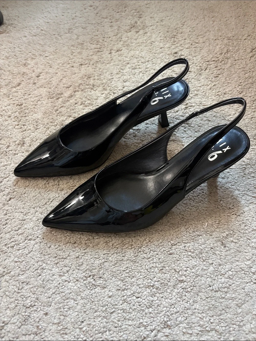 Mix No. 6 pointed heel
